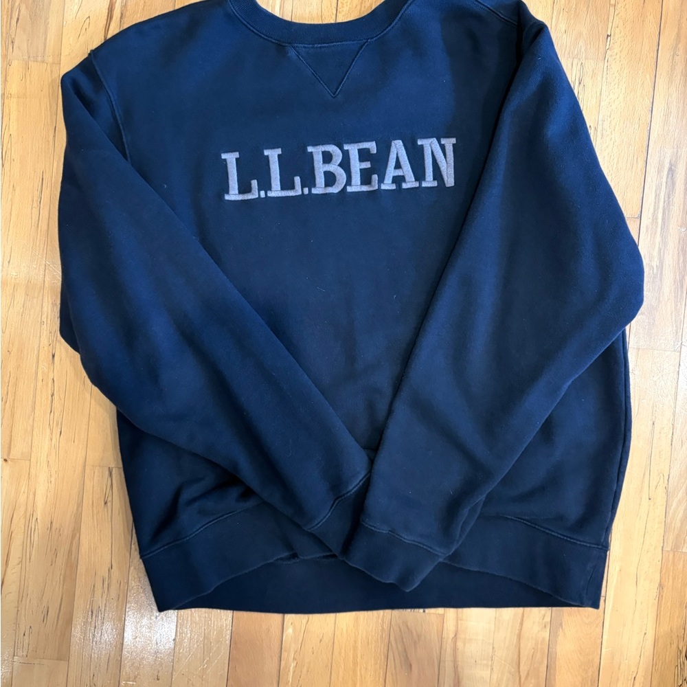 L.L. Bean Men's black Crewneck Sweater